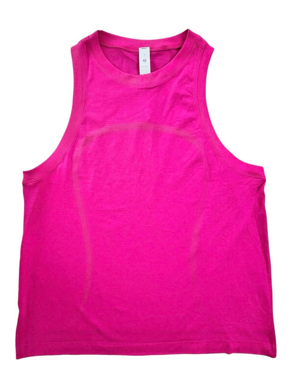 Lululemon Swiftly Relaxed Tank Top Pink Flare Size 6 NWT Hip Length